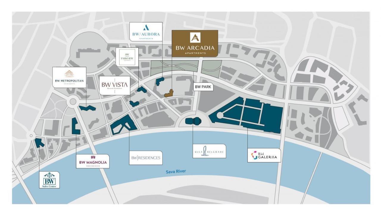 Апартаменты Arcadia 22 Belgrade Waterfront Экстерьер фото
